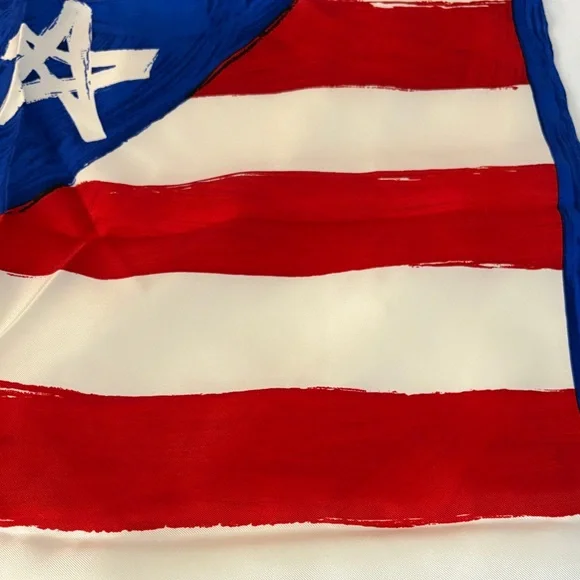 Carlisle Stars and Stripes Silk Scarf - Picture 5 of 5